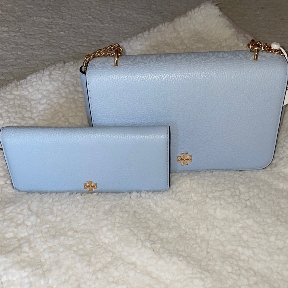 Tory Burch bag and wristlet bundle